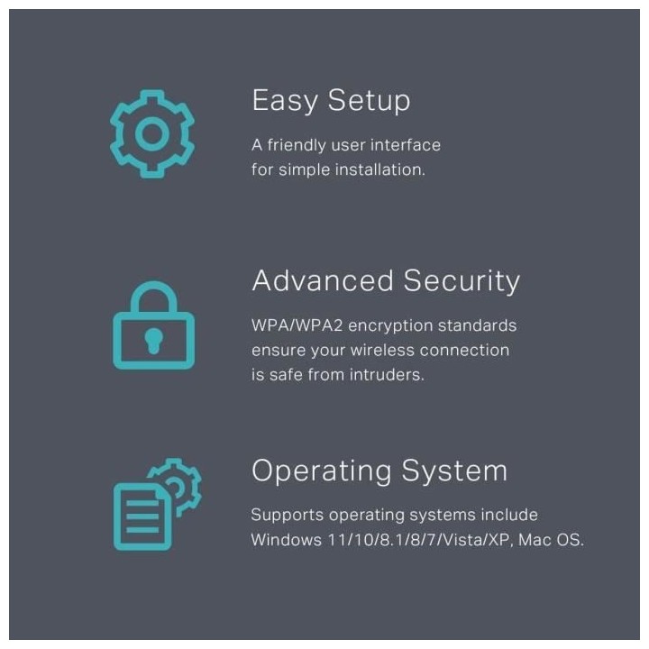 Clé WiFi Puissante - TP-LINK - N150 Mbps - Nano adaptateur USB wifi,