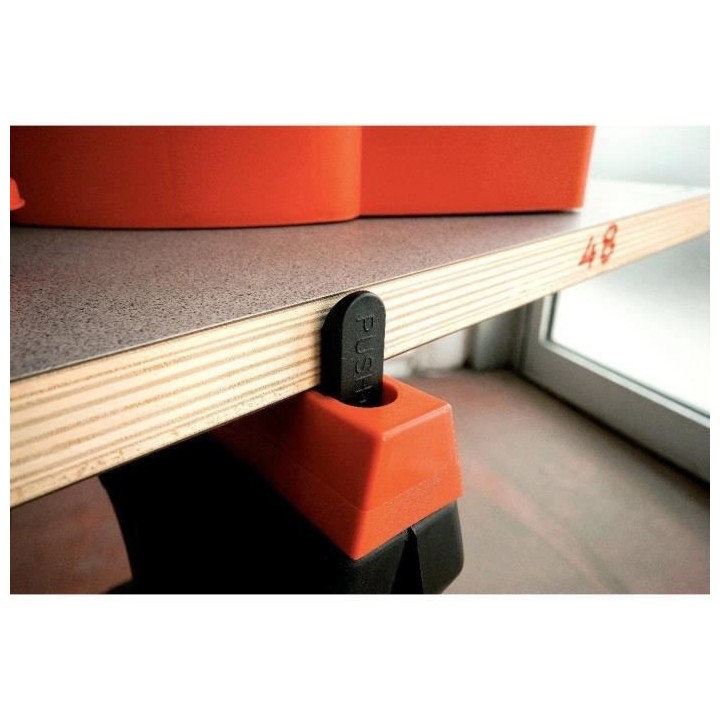 TOOD Lot de 2 tréteaux pliants 60x10x80 cm charge maximale 200 kg