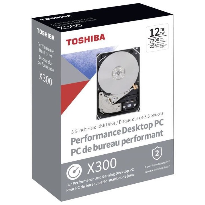 TOSHIBA X300 - High-performance Hard Drive Disque dur interne - 12 To