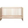 Chambre bébé trio NIKO - Lit 70x140 cm + Commode a langer 2 portes + Armoire 2 portes - Décor chene naturel - TRENDTEAM