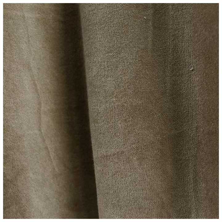 Rideau velours en coton - Taupe - 150 x 250 cm