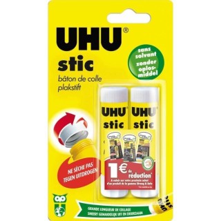 UHU Colle Stic Blanc 2x8.2gr