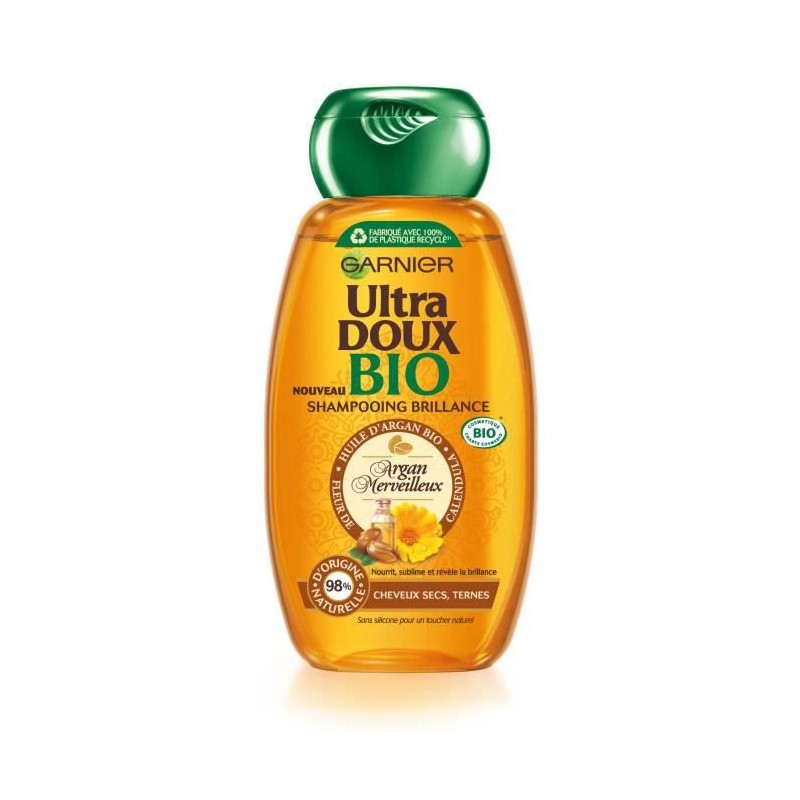 Shampooing Ultra Doux GARNIER - Huiles d'argan et de camélia - Cheveux secs