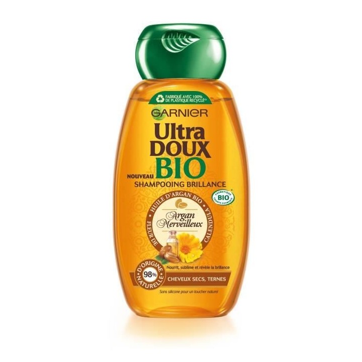 Shampooing Ultra Doux GARNIER - Huiles d'argan et de camélia - Cheveu