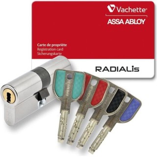 Vachette RADIALis Cylindre de Serrure 42,5x42,5 mm pour Porte Entrée,