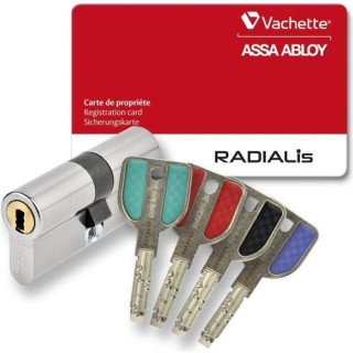 VACHETTE Cylindre tres haute sécurité RADIALis 32,5x32,5 mm nickelé