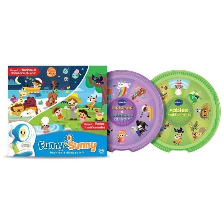 VTECH Funny Sunny - Pack 2 Disques N°1