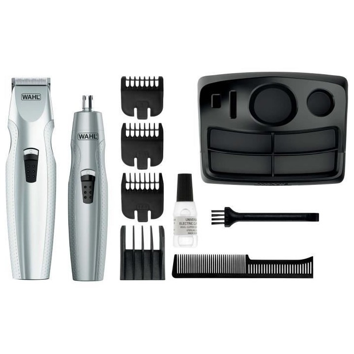 Tondeuse sans fil WAHL - 05606-308 - Batterie a piles - Barbe + nez +