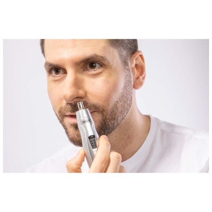 Tondeuse sans fil WAHL - 05606-308 - Batterie a piles - Barbe + nez +