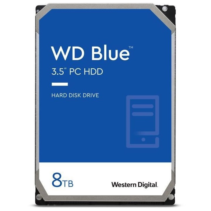 WD Blue™ - Disque dur Interne - 8To - 5640 tr/min - 3.5 (WD80EAZZ)