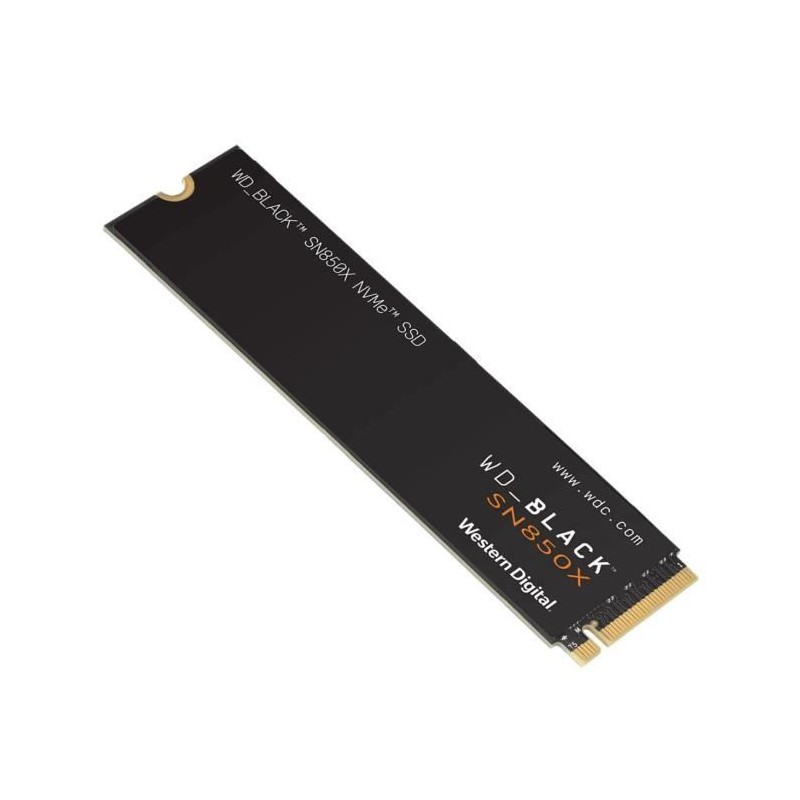 WD_BLACK SN850X NVMe SSD WDS100T2X0E - SSD - 1 To - interne - M.2 2280 - PCIe 4.0 x4 (NVMe)