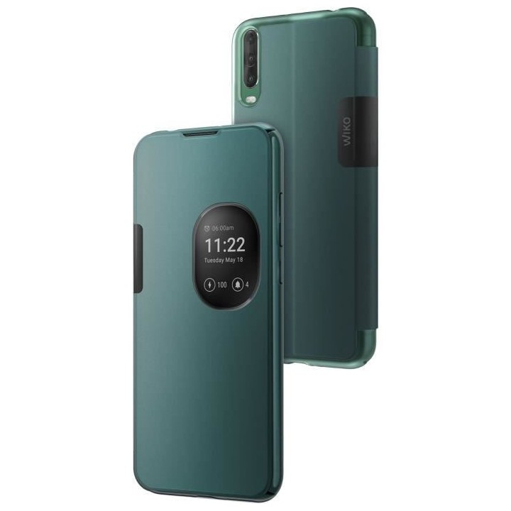 WIKO Étui Smart Folio Smoked Bleen pour View 4 Lite