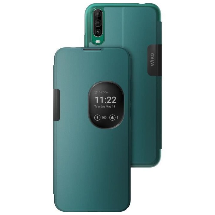 WIKO Étui Smart Folio Smoked Bleen pour View 4 Lite