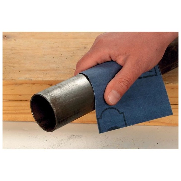 WOLFCRAFT 1 Feuille abrasive en toile émeri - Grain 320 - 230x280 mm