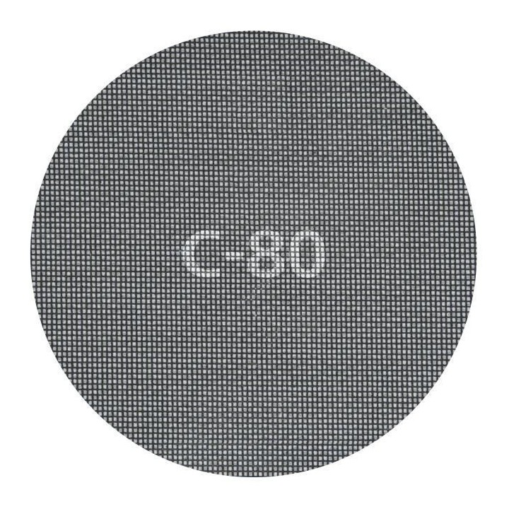 WOLFCRAFT 5 Disques a mailles auto-aggripants - G80 - Ø 180 mm