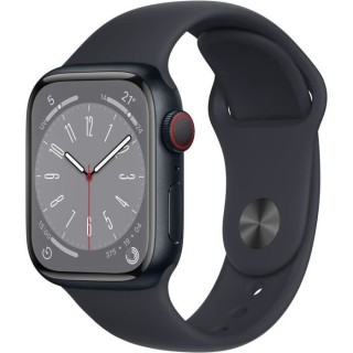 Apple Watch Series 8 GPS + Cellular - 41mm - Boîtier Midnight Alumini