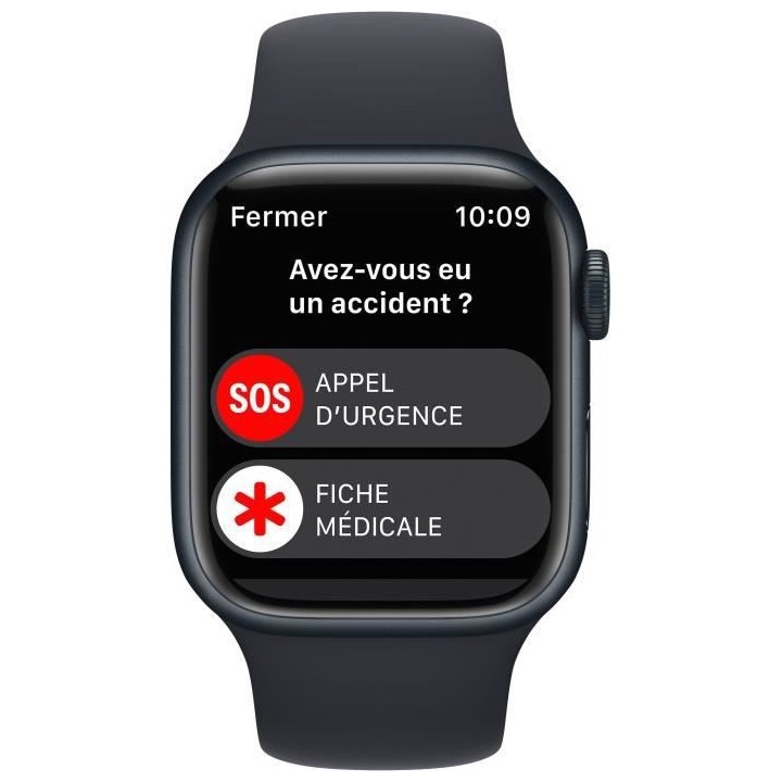 Apple Watch Series 8 GPS + Cellular - 41mm - Boîtier Midnight Alumini