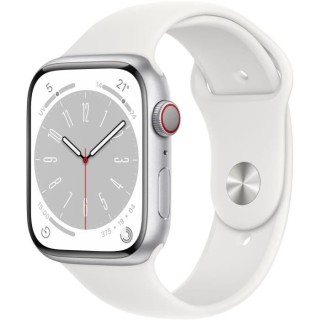 Apple Watch Series 8 GPS + Cellular - 45mm - Boîtier Silver Aluminium