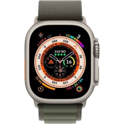 Apple Watch Ultra GPS + Cellular - 49mm - Titanium - Bracelet Green Alpine Loop - Large