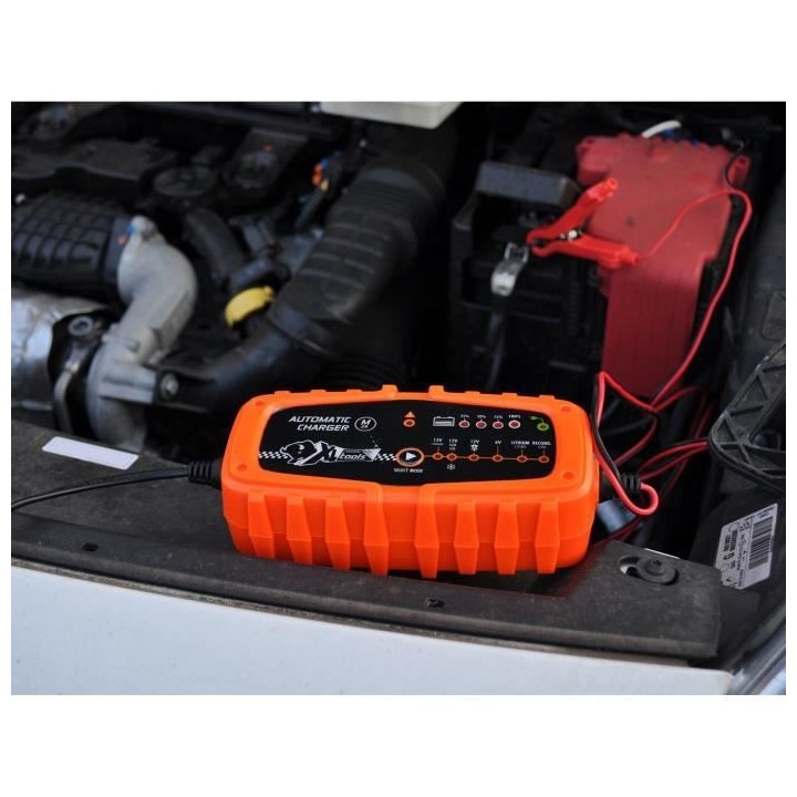 XL Perform Tools - Chargeur batterie automatique - Taille M - 6V/12V -