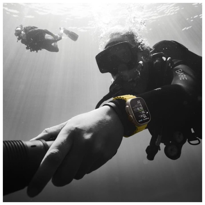 Apple Watch Ultra GPS + Cellular - 49mm - Titanium - Bracelet Blue/Gra