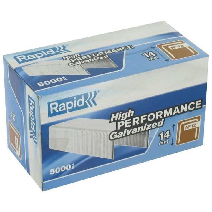 RAPID 5000 agrafe n°12 Rapid Agraf 14mm
