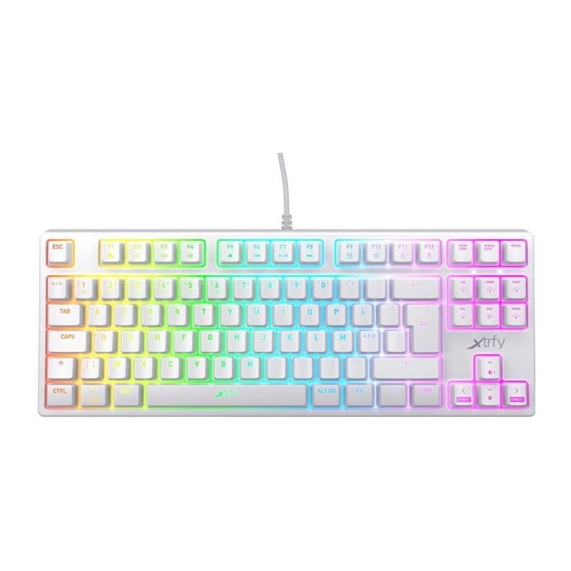 XTRFY Clavier esport K4 TKL Xtrfy - Blanc - AZERTY