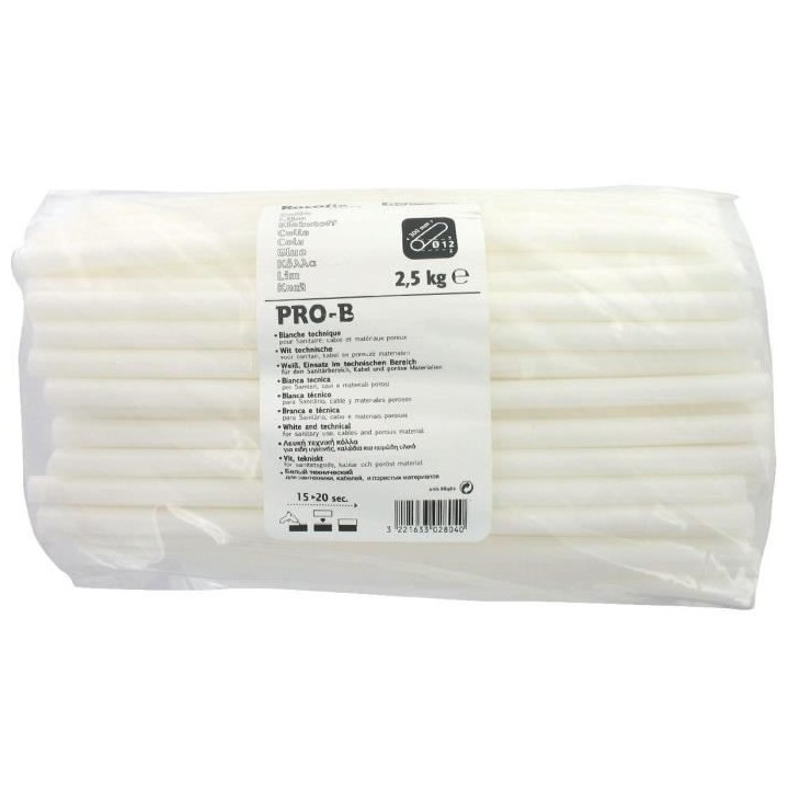 RAPID PRO-B Colle professionnelle sanitaire et câble - 12 mm - 2,5 kg