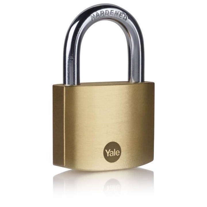 YALE -Y110B/50/126/1 - Cadenas laiton 50 mm - anse acier cémenté - 3