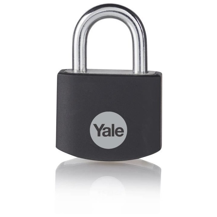 YALE -YE3B/25/112/1/BK - Cadenas aluminium 25 mm - anse acier - noir -