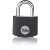 YALE -YE3B/25/112/1/BK - Cadenas aluminium 25 mm - anse acier - noir - 3 clés - Pour casier - boîte outils - sac