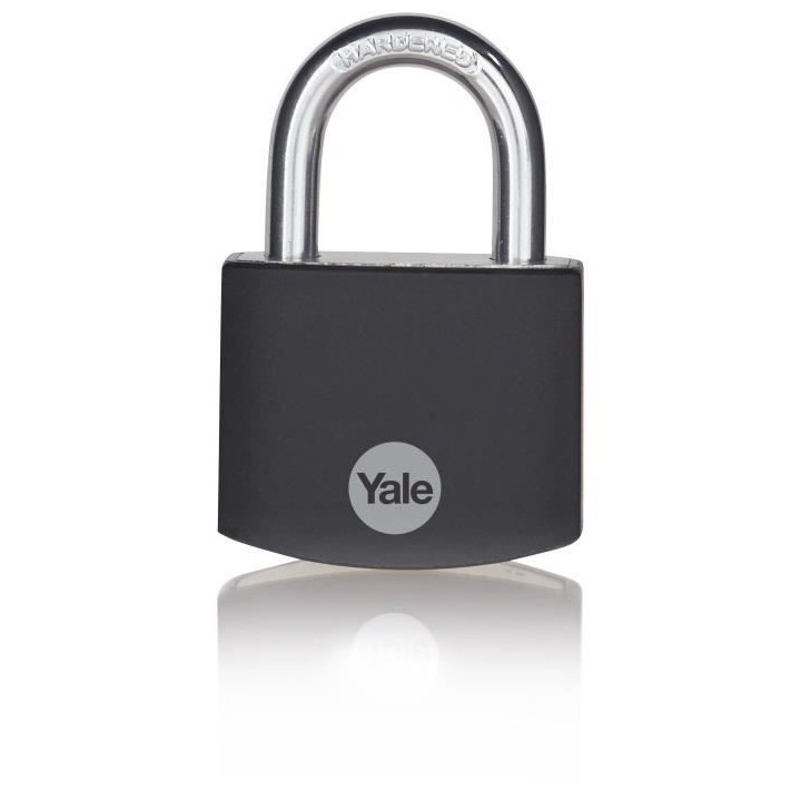 YALE -YE3B/38/119/1/BK - Cadenas aluminium 38 mm - anse acier cément