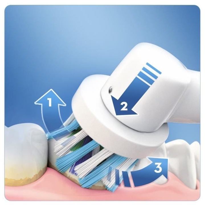 Oral-B PRO 600 Brosse a Dents Électrique Rechargeable, 1 Manche, 1 Br