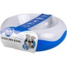 Duvo+ Chien Bol De Refroidissement blanc/bleu 29x29x9,5cm 1,122Kg