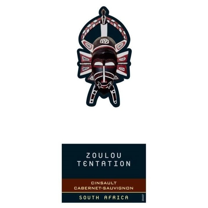 Zoulou Tentation Pinotage - Vin rouge d'Afrique du Sud