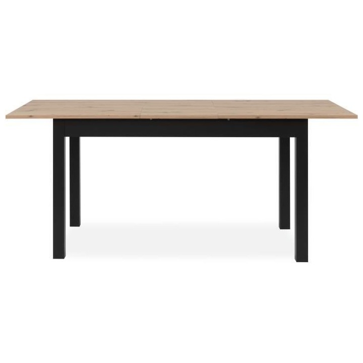 Table extensible COBURG + 1 allonge 40cm - Style industriel - Chene ar