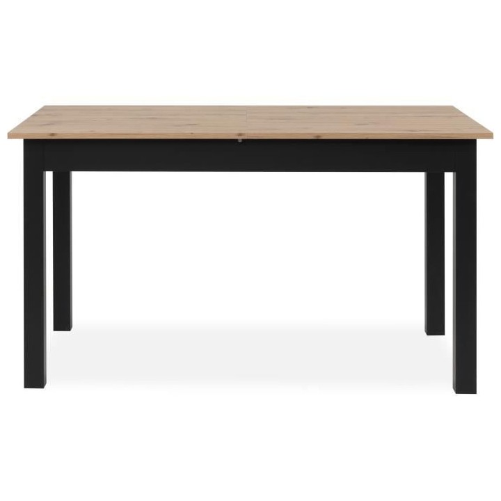 Table extensible COBURG + 1 allonge 40cm - Style industriel - Chene ar