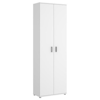Armoire 2 portes pour chaussures - Blanc - L 190 x H 61 x P 35 cm - FI