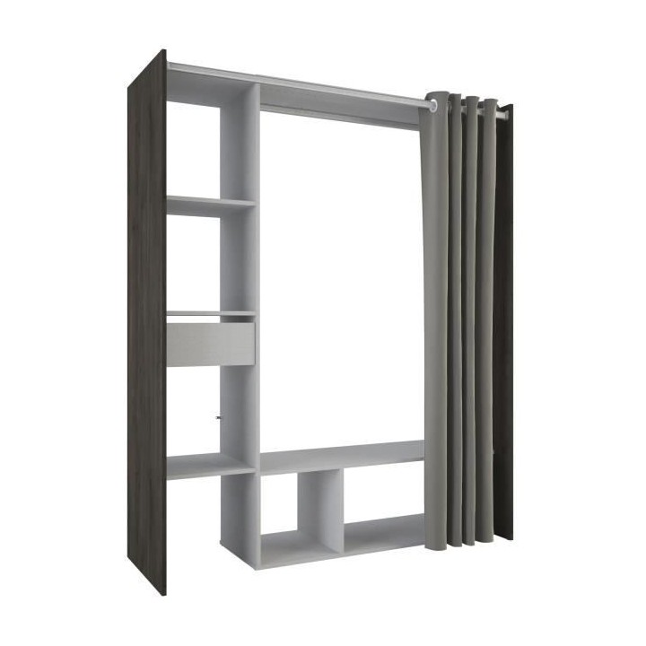 Kit dressing extensible MONTANA - Décor chene Waterford - 1 Tiroir -