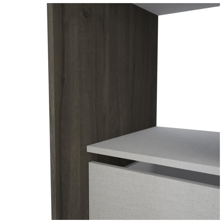 Kit dressing extensible MONTANA - Décor chene Waterford - 1 Tiroir -