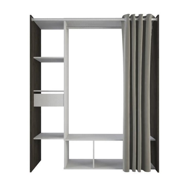 Kit dressing extensible MONTANA - Décor chene Waterford - 1 Tiroir -