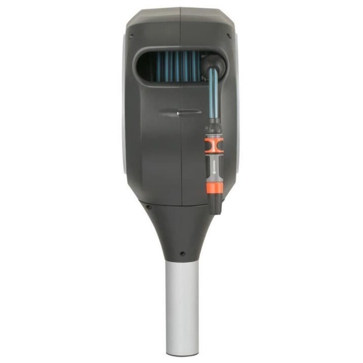 GARDENA Dévidoir automatique sur pic RollUp S liseret blanc – Longu