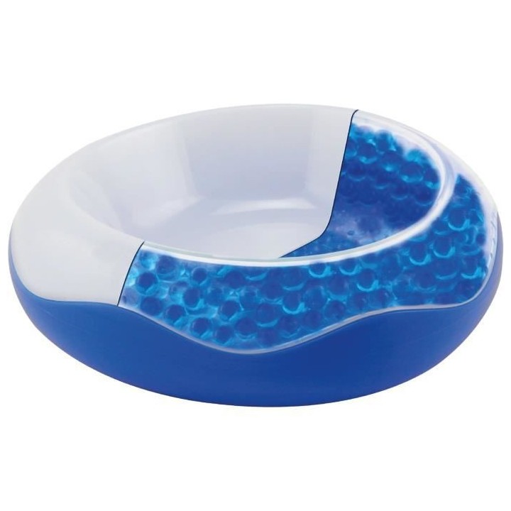 Duvo+ Chien Bol De Refroidissement blanc/bleu 29x29x9,5cm 1,122Kg