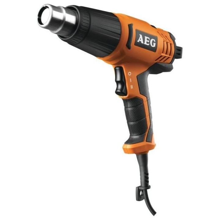 AEG POWERTOOLS Décapeur 2000W, 90° a 600°C, coffret + 3 buses