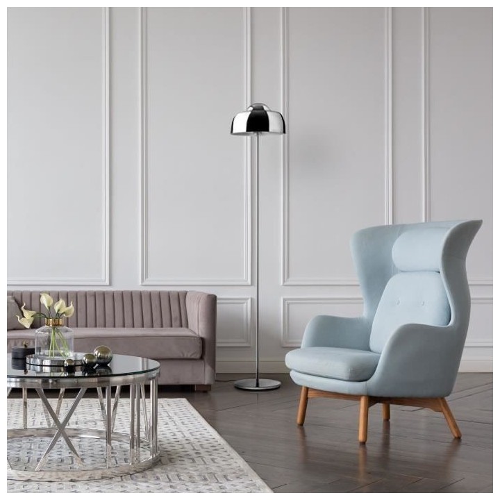 DIA Lampadaire en métal - Ø 29 x H 150 cm - Chromé