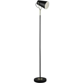 Lampadaire a tete orientable - Métal - Ø 23 x H 150 cm - Noir