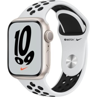 Apple Watch Nike Series 7 GPS+Cellular - 41mm - Boîtier Starlight Alu