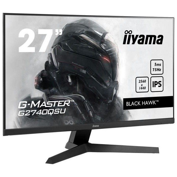 Ecran PC Gamer - IIYAMA G2740QSU-B1 G-Master Black Hawk - 27 QHD 2K -