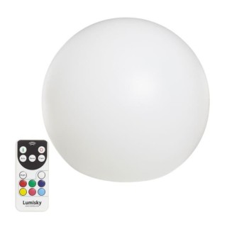 LUMISKY - Boule lumineuse sans fil flottante LED - multicolore dimmabl