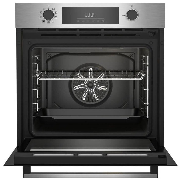 Four encastrable pyrolyse - chaleur brassée BEKO - BBIE12300XP - Inox